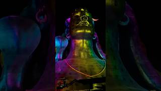 Adiyogi Projection Mapping ✨ Color Grading Process #projectionmapping #colorgrading #shiva #shorts