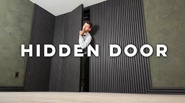 Stunning Concealed Door With Wall Panels