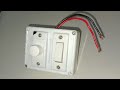 light dimmer wiring || light dimmer with fan switch