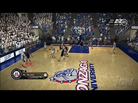 NCAA March Madness 07 Xbox 360 Gameplay - Zona At Zaga