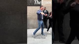 Hugh Jackman Greets His Supporters In Downtown New York For A Film📷