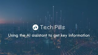 Xylem Vue Tech Pills: Using the AI assistant to get key information
