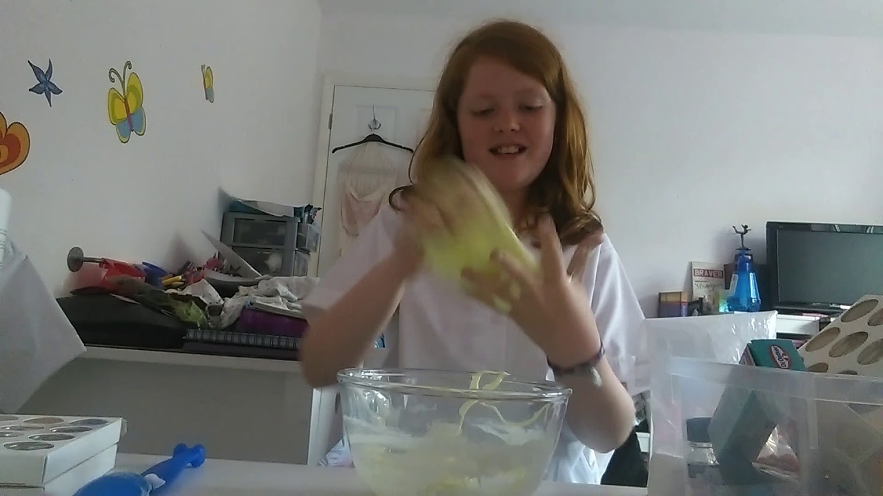 Making fluffy slime with clear glue as well YouTube