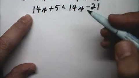 Solve Inequality No or Many Solutions - Tutor Algebra.wmv