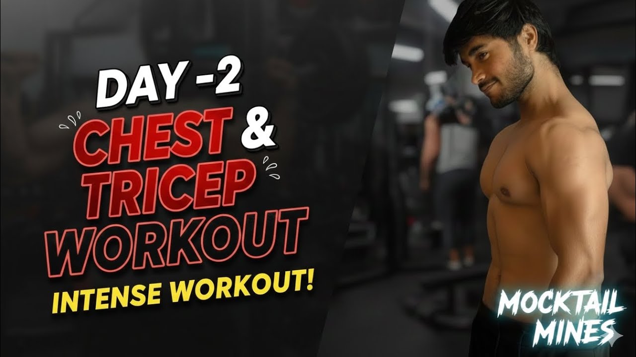 Day-2 Push Day | Build a Massive Chest & Triceps 💪🏋️ 