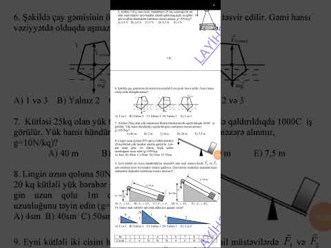 7ci sınıf Fizika Ksq 5 cavablar serhde