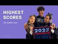 Top 10 highest scores at the summit 2023 us divisions