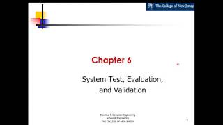 Systems Engineering Course - Chapter 6 - System Test, Evaluation, and Validation (OLD)