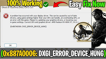 🛠️ Fix DXGI_ERROR_DEVICE_HUNG in Ghost of Tsushima DIRECTOR’S CUT | Display Driver Crash