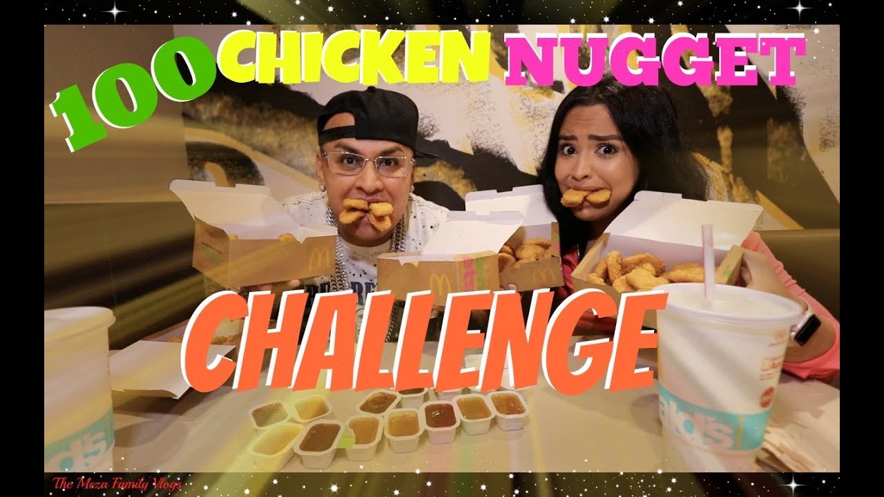 100 Chicken Nugget Challenge In 10 Minutes Youtube 