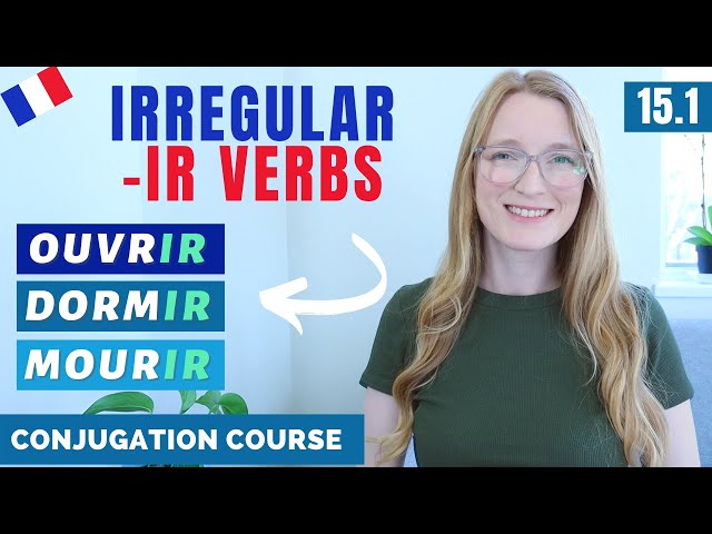 Irregular IR Verbs // Present tense // French conjugation course // Lesson 15.1