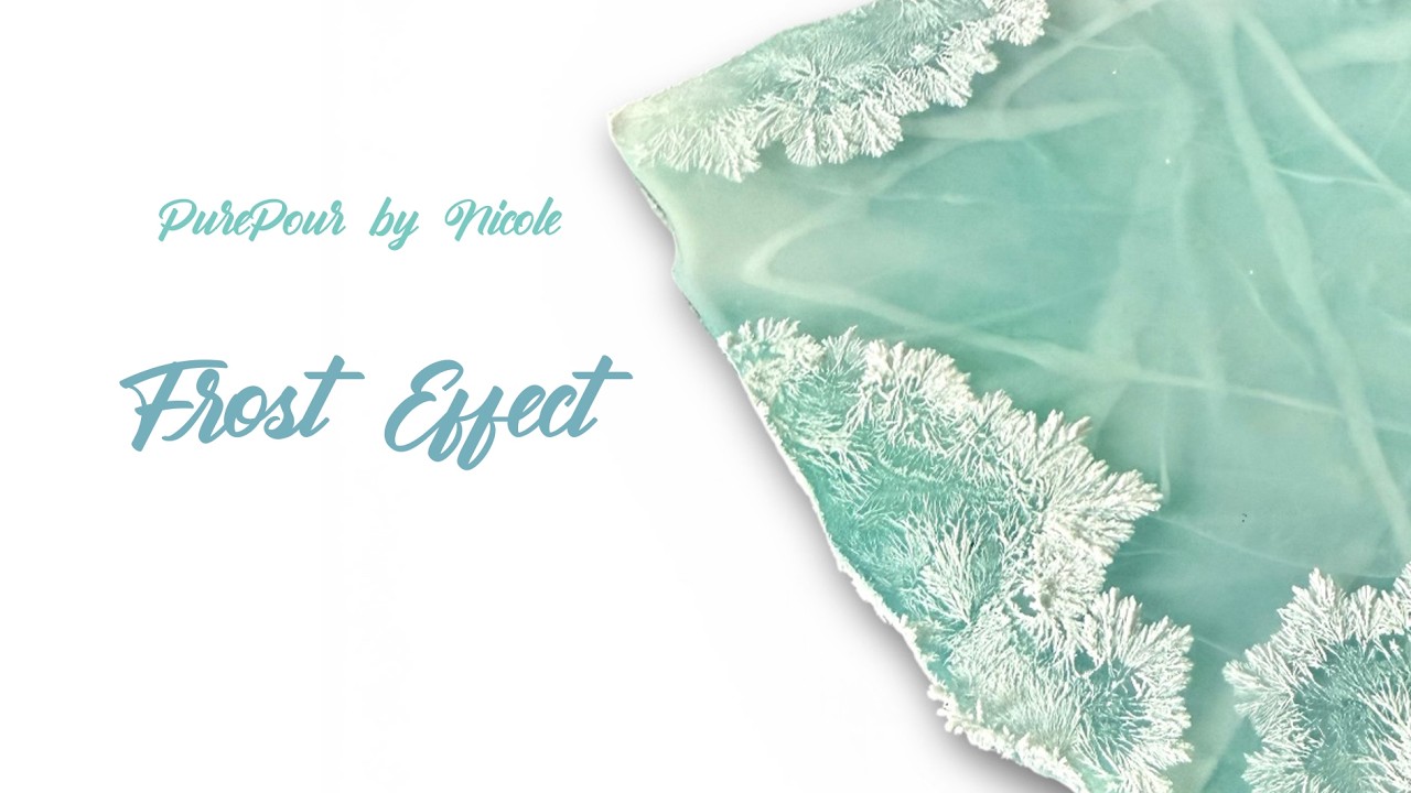Frost Effect Roses Tutorial #35 Resin Frost Effect | Frozen Look ️💎 - YouTube