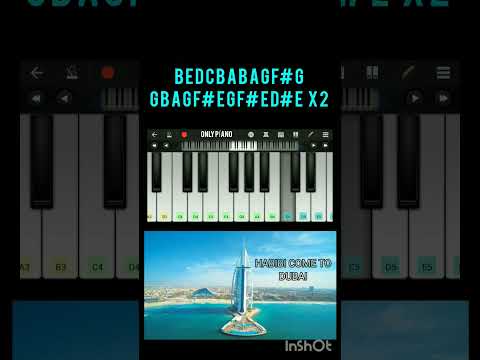 👳HABIBI COME TO DUBAI👳 SONG IN PERFECT PIANO 🎹 — WITH NOTES 🎶