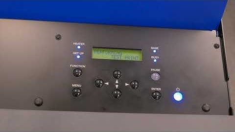 How to perform a test print  || Roland