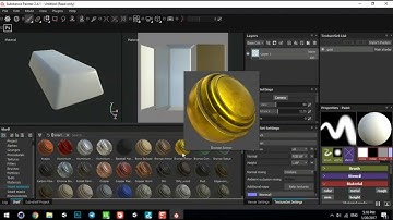 how Make Gold Bullion in Cinema 4D Substance Painter Upload in sketchfab export for Unity 3d