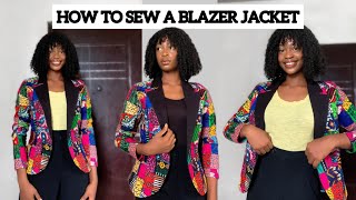 How to sew a Blazer Jacket || Detailed Sewing Tutorial.