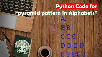 Learn Python in Tamil | How to print Pyramid Pattern With Alphabets | GURUKULA | [TAMIL]