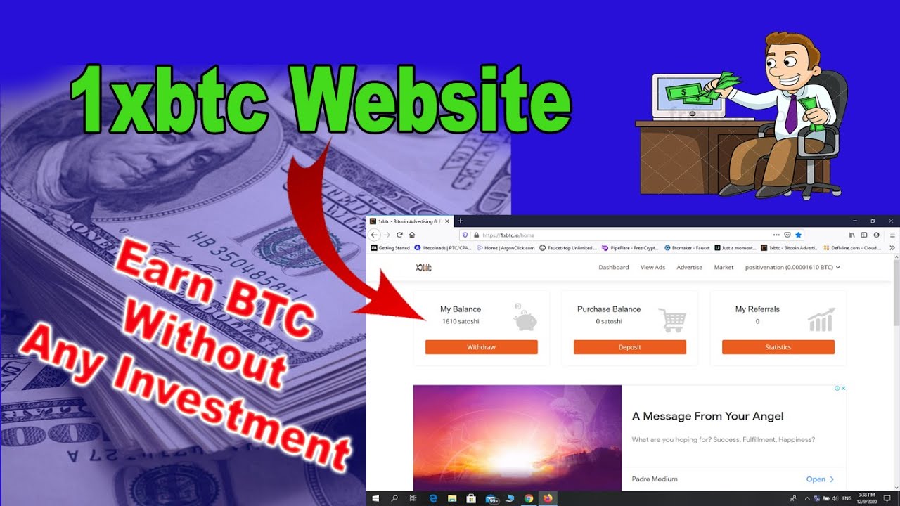 Earn free bitcoin with 1xbtc.io 2020 - New Free Bitcoin Earning Site I Claim Free Bitcoins