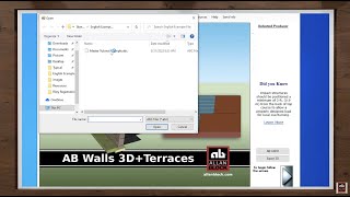 Allan Block SRW Design Software - Opening an Existing File in AB Walls