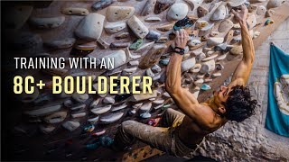 Training with an 8C+/V16 Boulderer • Aidan Roberts and Jim Pope Board Climbing