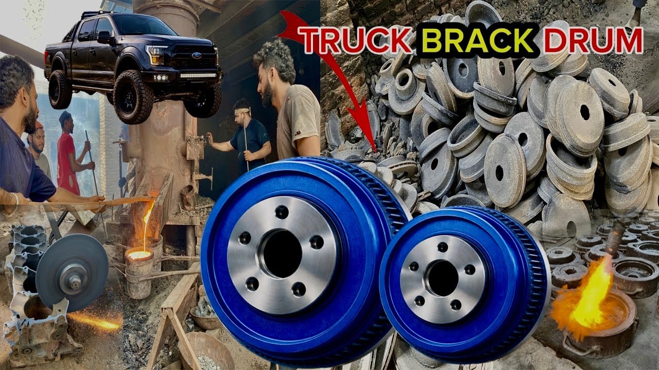 Manufacturing Process of car  brake Drum||How can we Make car brack drum in Local Factory