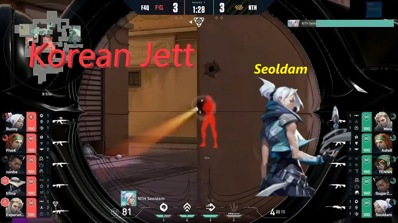 No.1 Jett !! Northeption Seoldam 世界大会進出のため戦う！ nth vs f4q [Valorant] vct lcq 大会ハイライト キル集