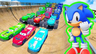GTA 5 SPIDER-MAN 2, POPPY PLAYTIME, SONIC Join in Epic New Stunt Racing #951