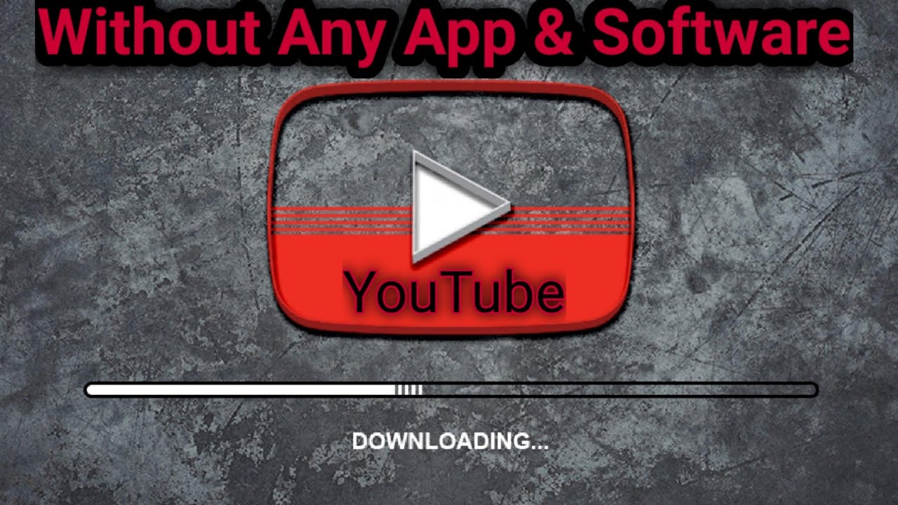 How to download YouTube Video without using any App / software - YouTube