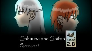 Sahuuna and Saifoa (human) speedpaint