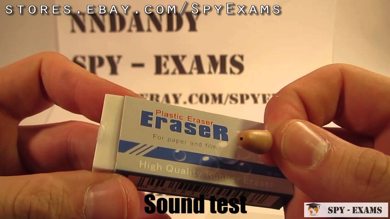 Bluetooth eraser with spy earpiece 