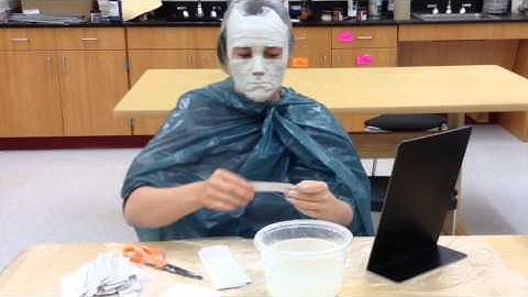 Plaster gauze mask making