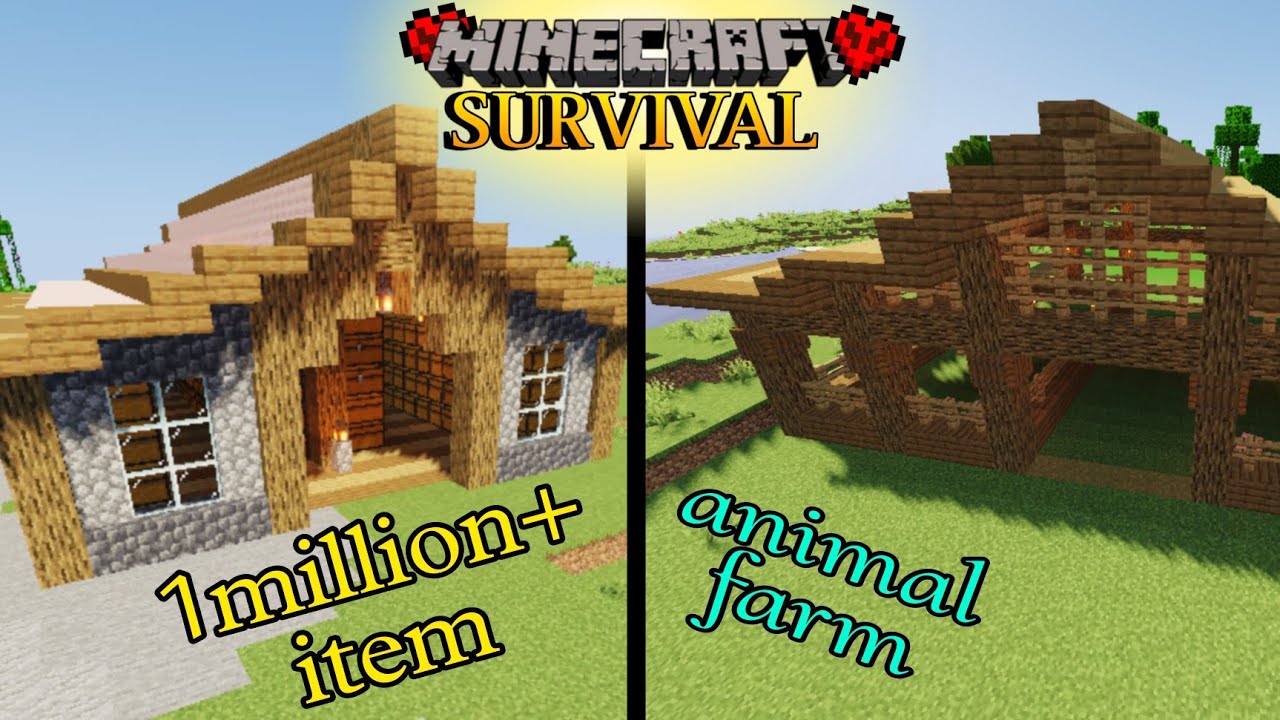 I make animal farm in minecraft|| Minecraft survival series #7 - YouTube