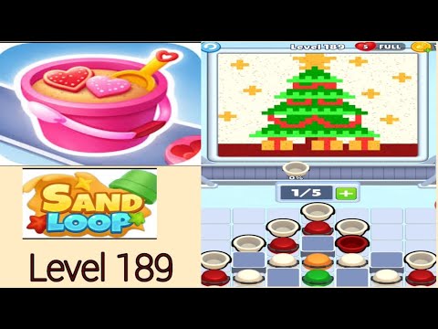 Sandshape Level 189 Sand loop level 189 Christmas tree walkthrough solution - YouTube