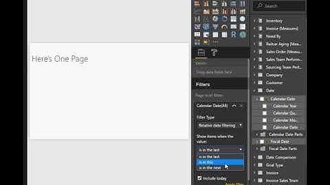 PowerBI Relative Date issue Video