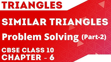 Similar Triangles | Problem Solving | Basic Proportionality Theorem | Class 10 | Letstute CBSE