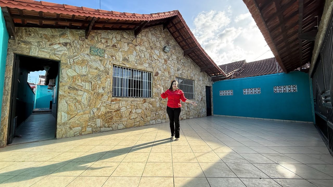 Casa de lote inteiro 😍 com piscina 💦 em Praia Grande, Litoral Sul - SP 📍