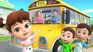 Wheels on the Bus +ABC Phonics Song | Lalafun Nursery Rhymes & Kids Songs