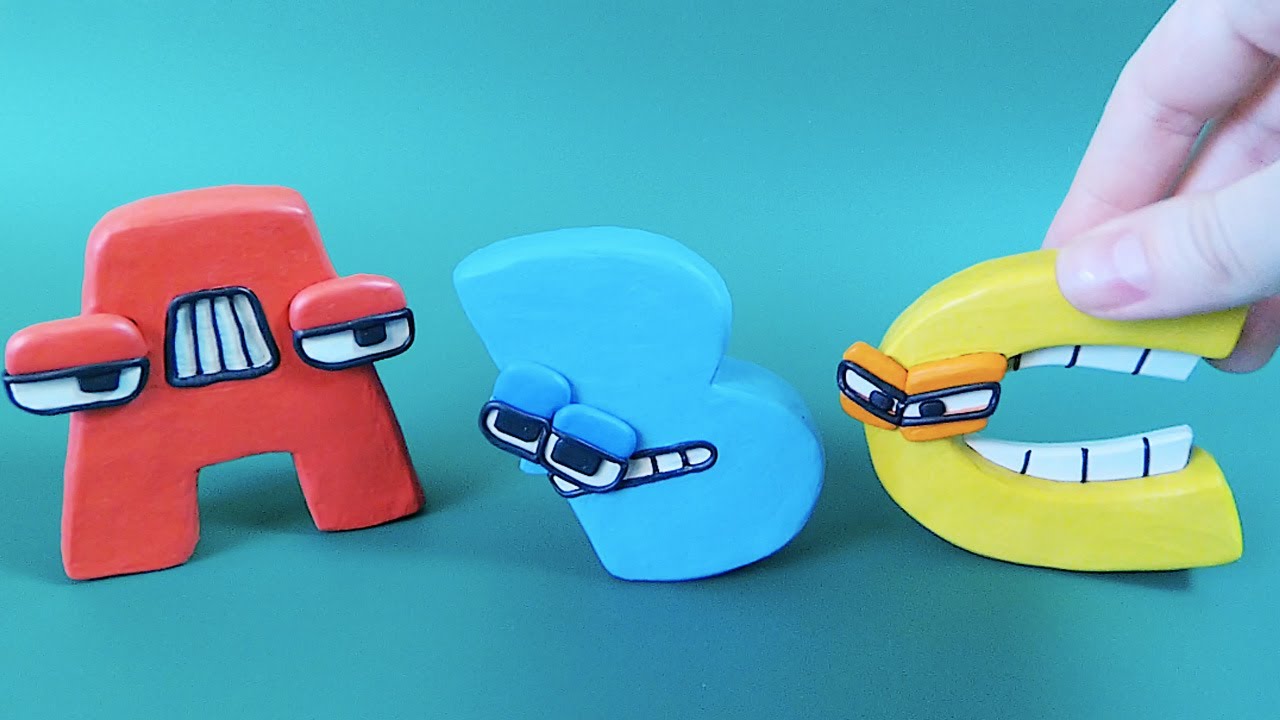 Alphabet lore A, B and C letters out of Plasticine Clay Girl YouTube