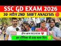 Ssc gd 2nd shift analysis today। Ssc gd 2026 review today। Ssc gd exam analysis।Ssc GD 2026 analysis