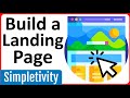 Creating Landing Pages with Google Sites