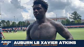 Auburn LB Xavier Atkins - Fall Camp 2026, Day 1