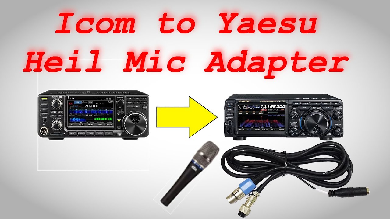 Переходите на новый уровень! Адаптер для микрофона Icom — Yaesu для кабеля Heil CC-1-XLR.
