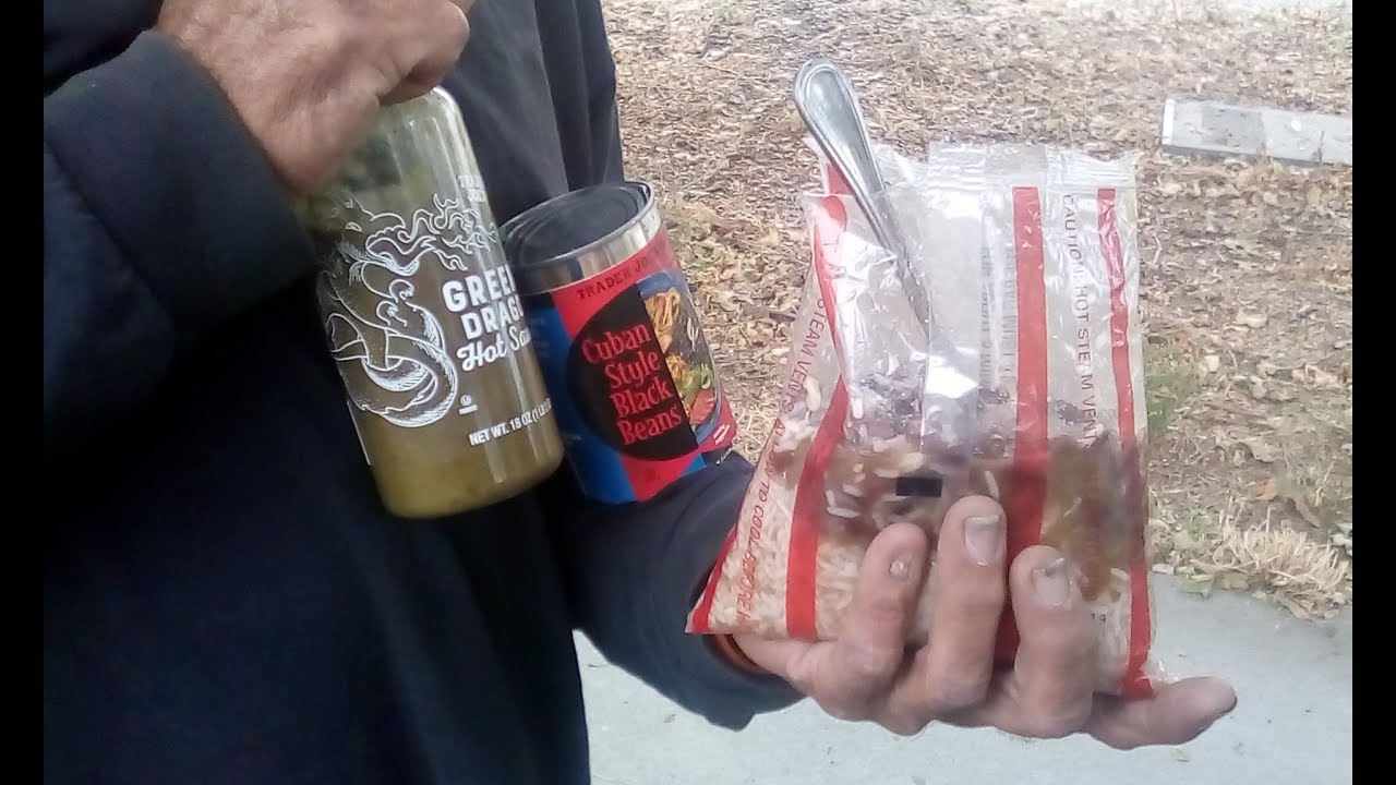 Hobo Kitchen Recipe of the day Black Beans and Rice with Green Dragon