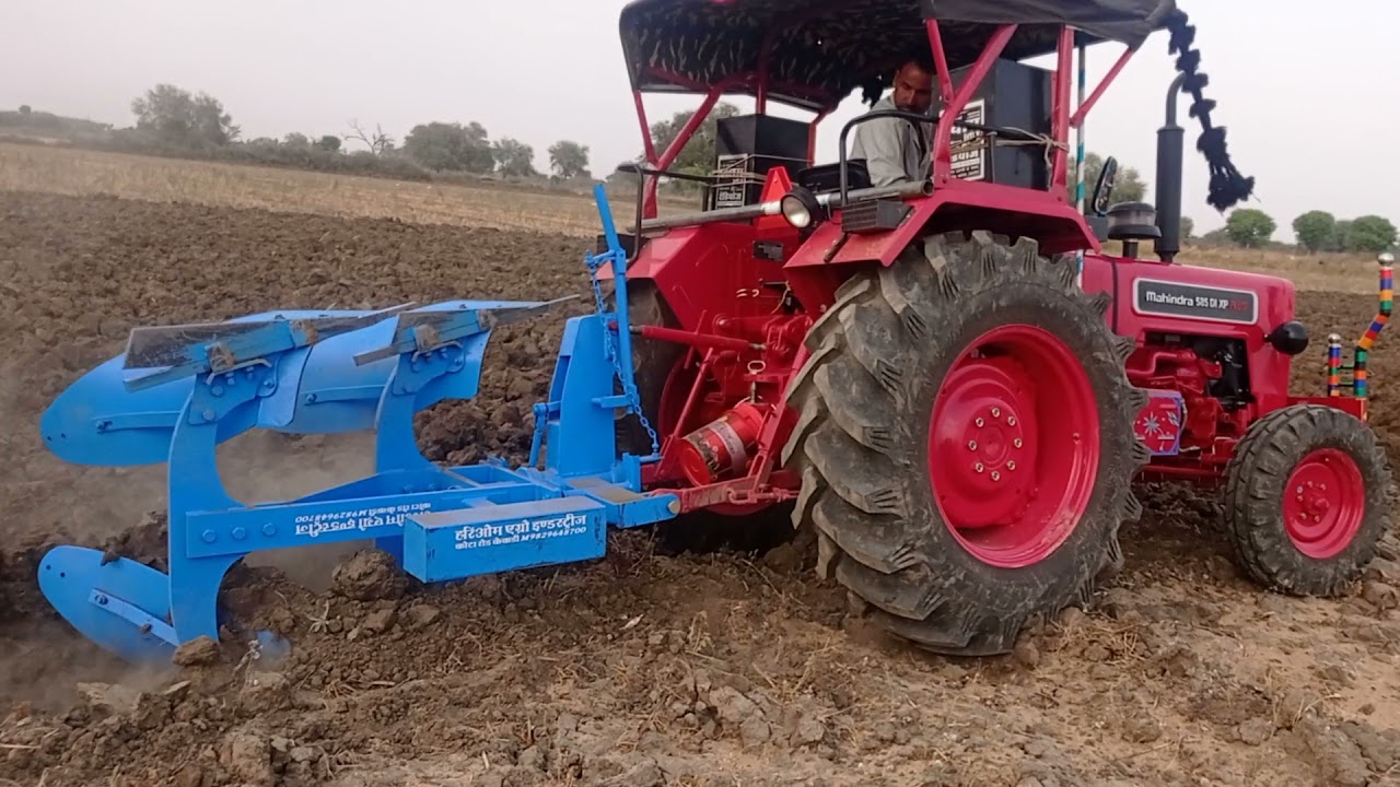 reversible MB plough working