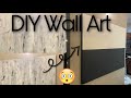 DIY Wall Art Painting Tutorial Abstract