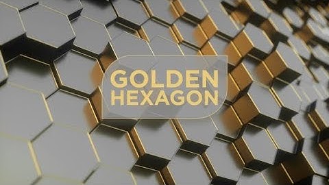 #57 Golden Hexagon Loop Video