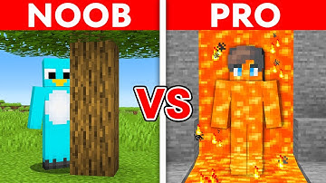 NOOB vs PRO: HIDE AND SEEK MAP BUILD CHALLENGE - Minecraft Prop Hunt