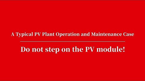 Do not step on the PV module!