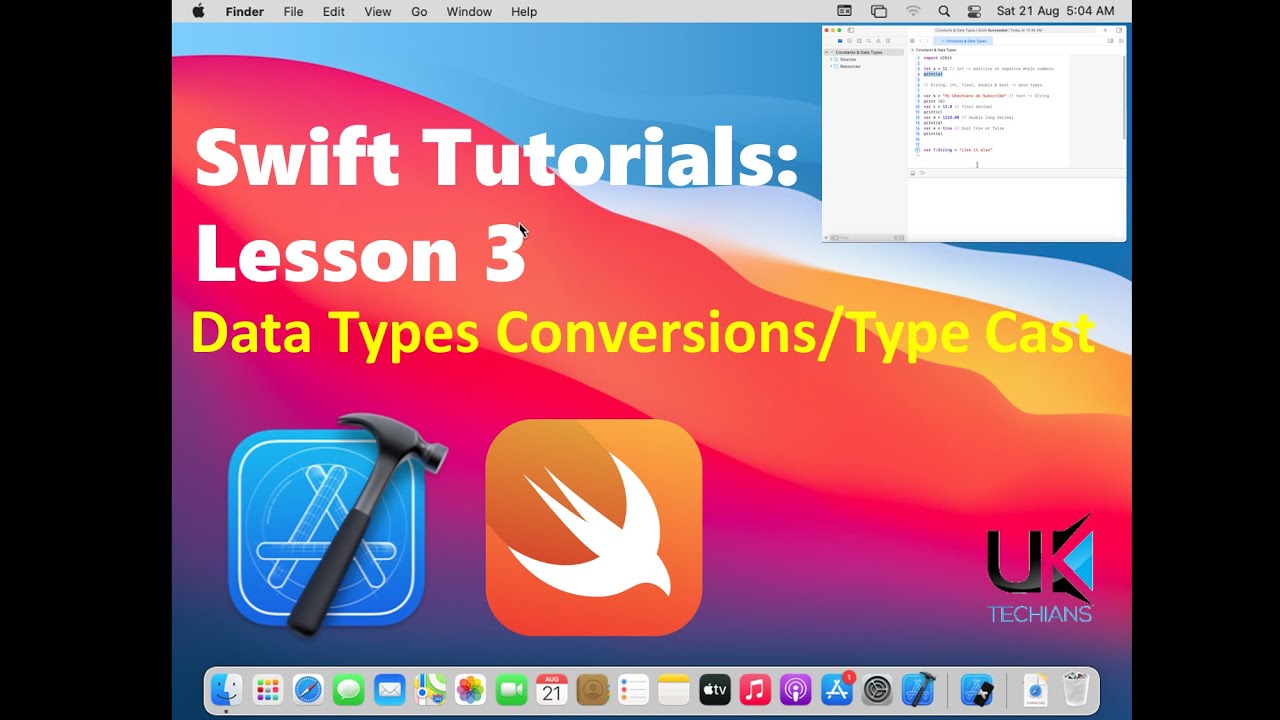Typecasting in Swift | Swift Programming Language | Swift Tutorial - 3 ...