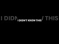 i didnt know this